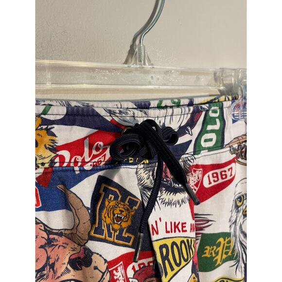 Polo Ralph Lauren Shorts Men's XLT Mascot Pennant Collegiate University Rare - Picture 5 of 13